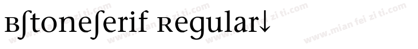 BStoneSerif Regular字体转换